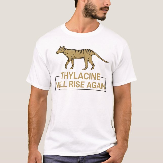 Thylacine wird wieder aussterben Tasmanian Wolf T-Shirt (Vorderseite)
