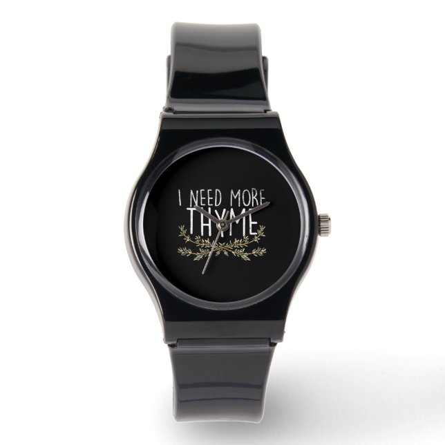 Thyme Herb Pflanze Armbanduhr (Vorderseite)