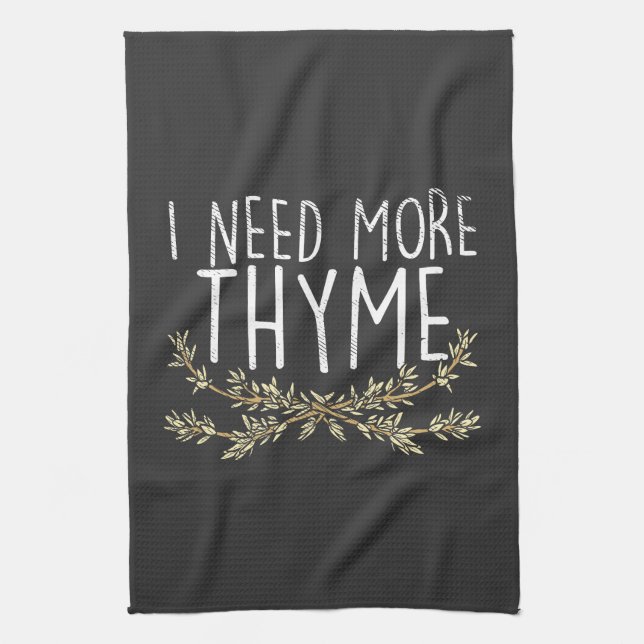 Thyme Herb Pflanze Geschirrtuch (Vertikal)