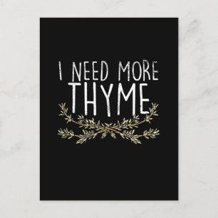 Thyme Herb Pflanze Postkarte
