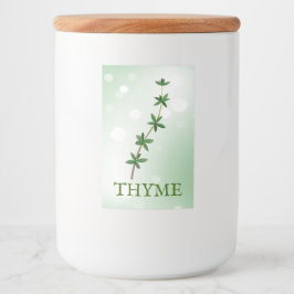 Thyme-Kräutermarke Lebensmitteletikett