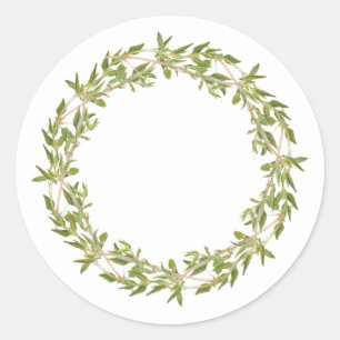 THYME WREATT Stickers Rond Large