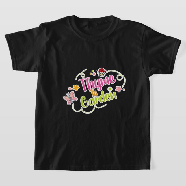 Thyme zu Gartengartenbau Sonne Pflanze T-Shirt (Ablage )