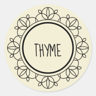 Thymian-Aufkleber Runder Aufkleber