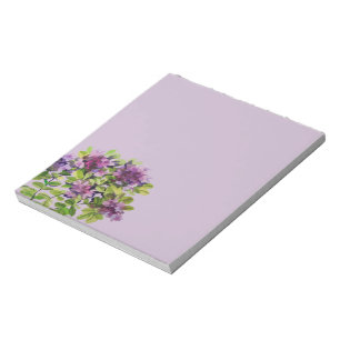 Thymian mit Aquarellfarben Notizblock