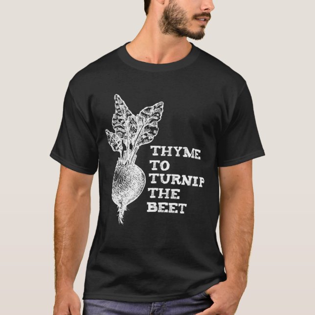 Thymian zum Rübenpflanzengarten T-Shirt (Vorderseite)