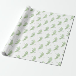 Thymianzeichnung Geschenkpapier