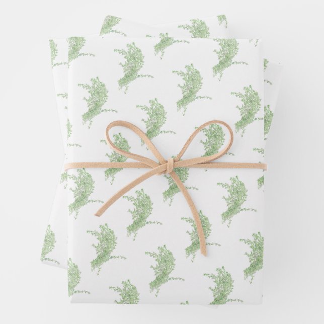 Thymianzeichnung Geschenkpapier Set (Beispiel)