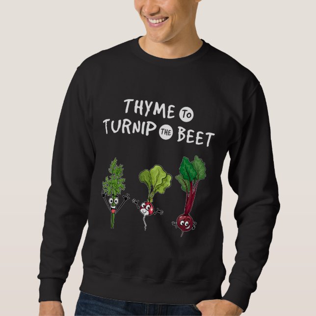 Thymus für die Biene Gemüsebauer Vegan Sweatshirt (Vorderseite)