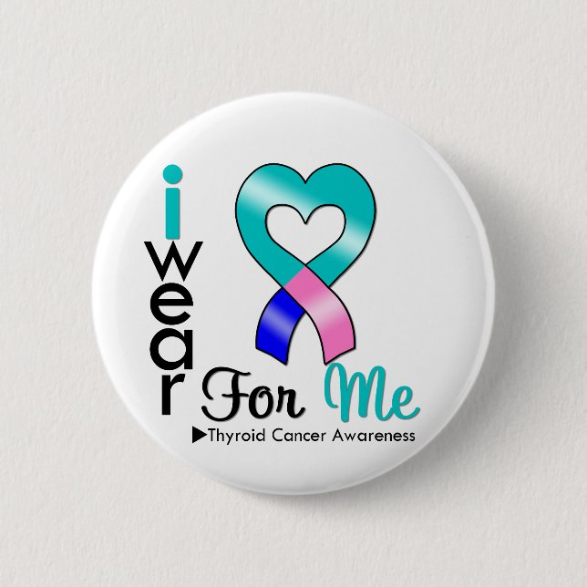 THYROID CANCER Band für mich Button (Vorderseite)