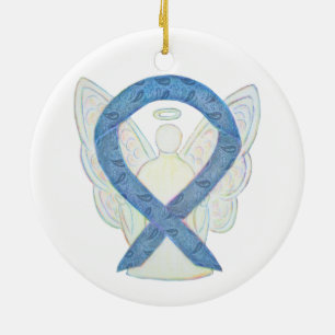 Thyroïde Sensibilisation Ribbon Angel Ornements