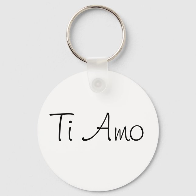 Ti Amo/I Liebe Sie Schlüsselanhänger (Vorderseite)