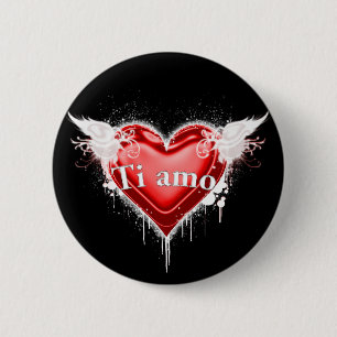 Ti amo (ich Liebe Sie) Button