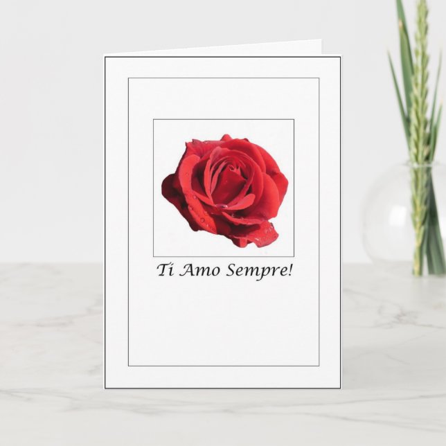 Ti Amo Sempre - Italienische Liebe Sie immer Karte (Vorderseite)