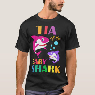 Tia of the Baby Shark Birthday Tia Shark Mother T-Shirt