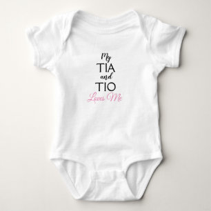 Tia u. Tio (Tante u. Onkel) Lieben ich Baby Strampler