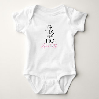 Tia u. Tio (Tante u. Onkel) Lieben ich Baby Strampler