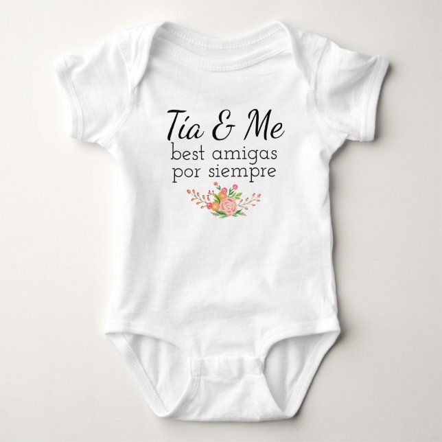 Tia und ich Babybodysuit Baby Strampler (Vorderseite)