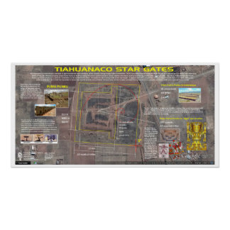 Tiahuanaco - Cydonia Star Karte Poster