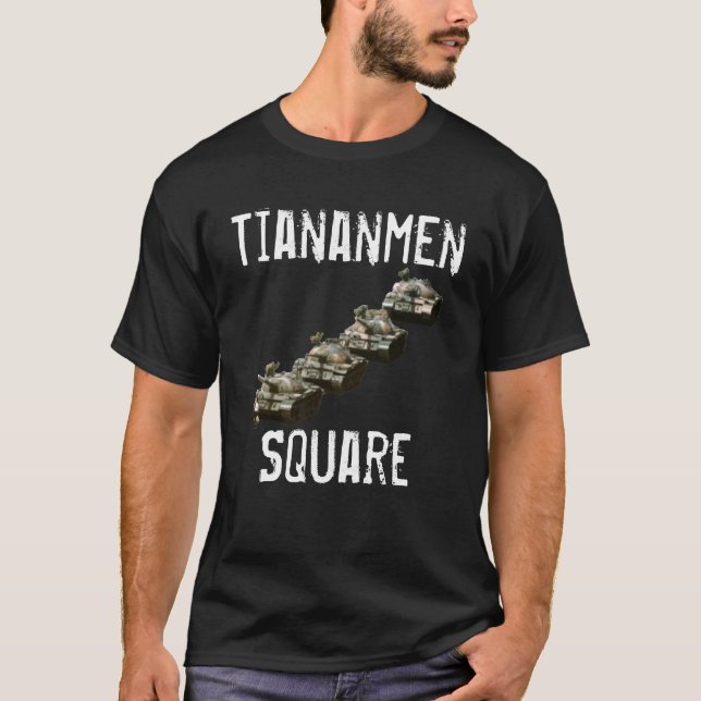 Tiananmen-Platz-Vorlage T-Shirt (Vorderseite)