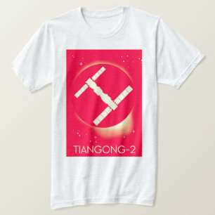 Tiangong-2 China Weltraumstation Weltraumkunst. T-Shirt
