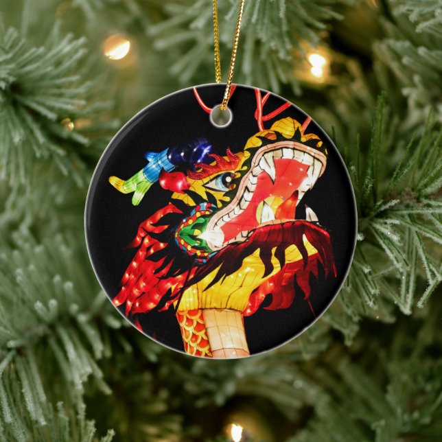 Tianlong-Drache Keramik Ornament (Baum)