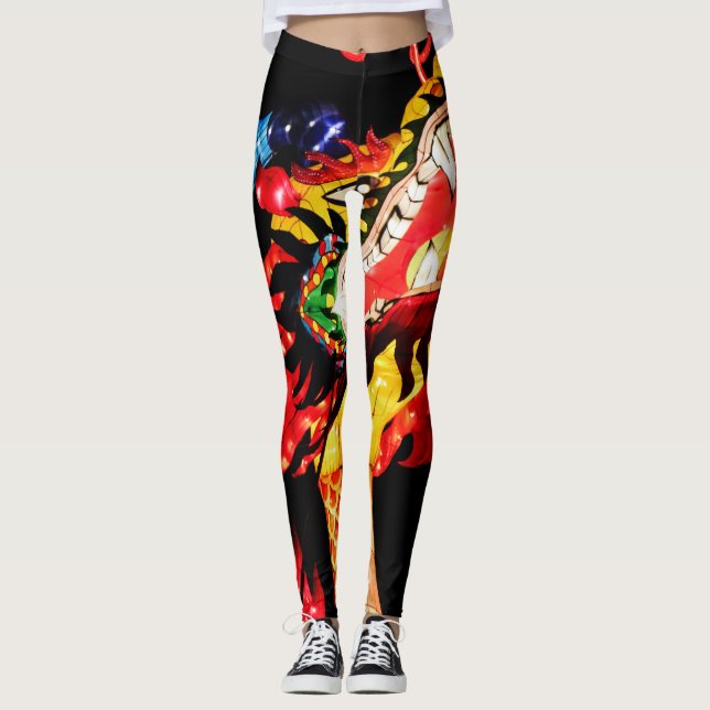Tianlong-Drache Leggings (Vorderseite)