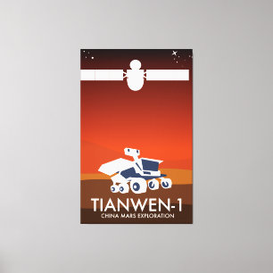 Tianwen-1-China Weltraumkunst Leinwanddruck