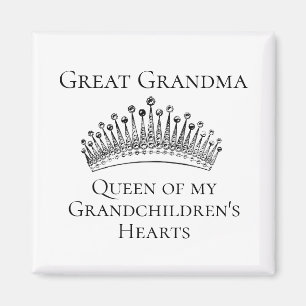 Tiara Great Großmutter Queen Grandchildren Magnet