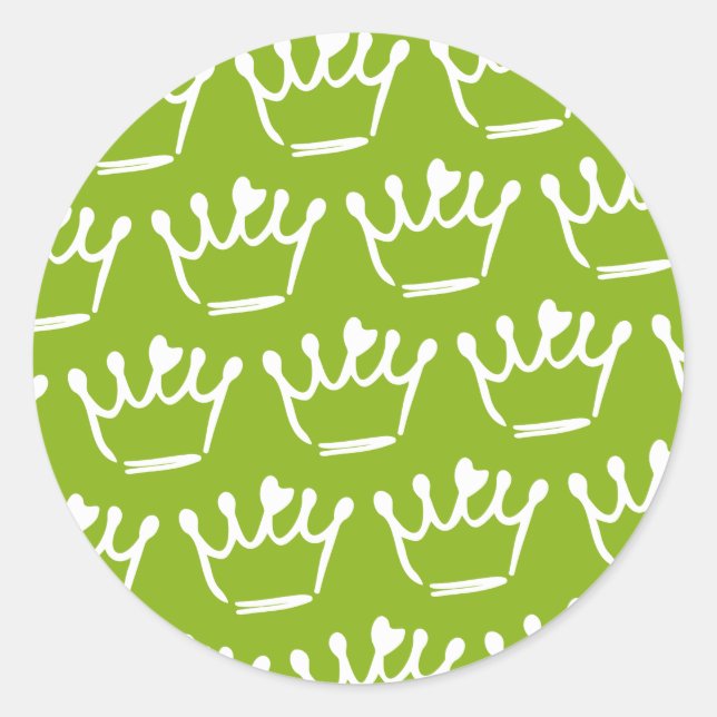 Tiara Illustrations Runder Aufkleber (Vorderseite)