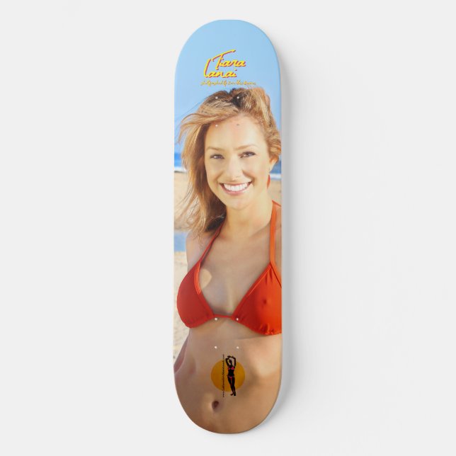 Tiara Lanai "Kasvot" Skateboard (Vorderseite)