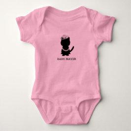 Tiara Party Pink Party Katze Tutu Memento Baby Strampler