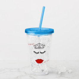 Tiara Party Wo ist mein Lipstick-Dusche Party Acryltrinkbecher