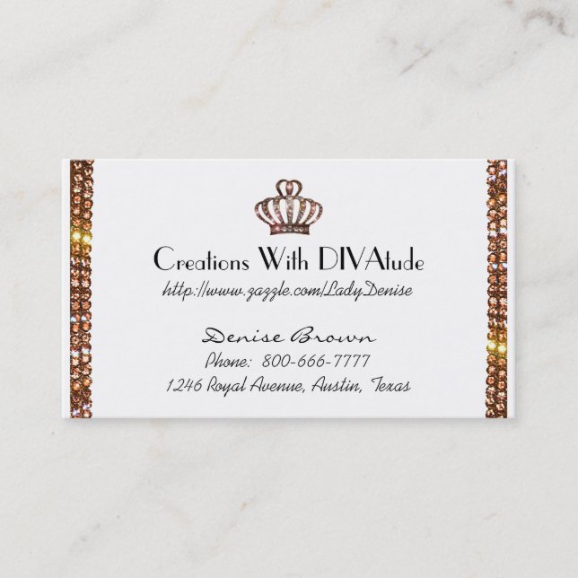 Tiara und Gemi Business Cards Visitenkarte (Vorderseite)