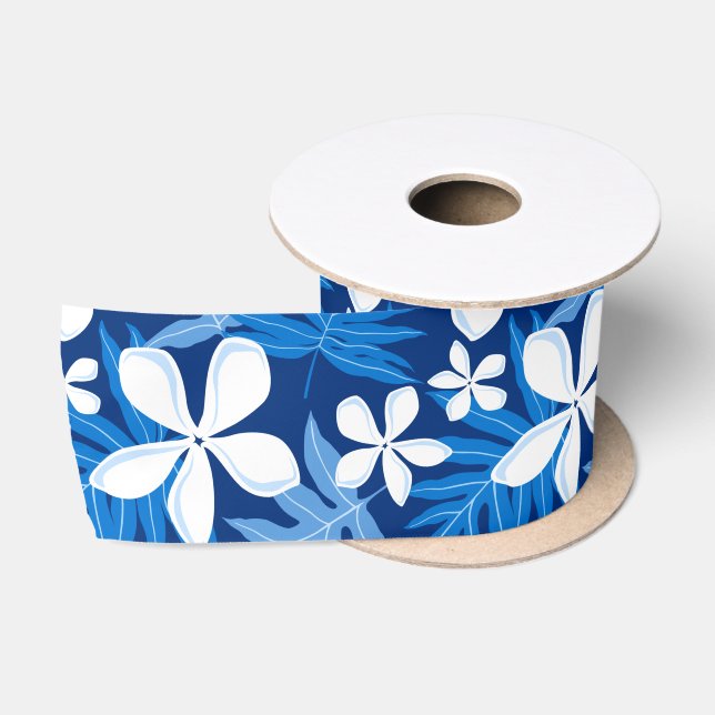 TIARE (BLAU) SATIN RIBBON SATINBAND (Spule)