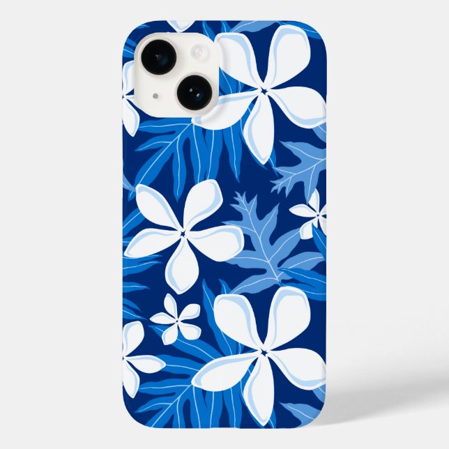 TIARE (BLUE) Fall iPhone Case-Mate 14 Hülle (Rückseite)