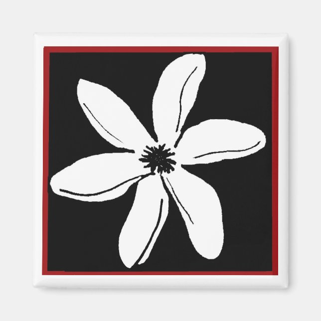 Tiare-Blume-Magnet Magnet (Vorne)