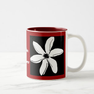 Tiare Blumen-Tasse Zweifarbige Tasse