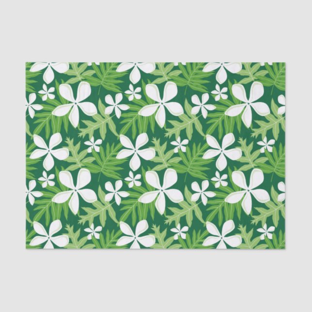 TIARE (GRÜNE) SEIDENPAPIER (Vorderseite)