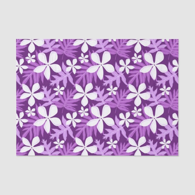 TIARE (LILA) SEIDENPAPIER (Vorderseite)