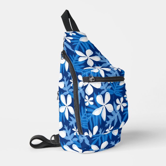 TIARE PATTER IN BLAU CROSSBODY BAG (Linke Seite)