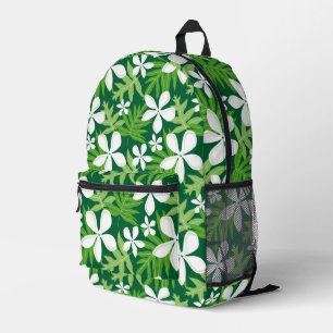 TIARE PATTER IN GRÜNE BEDRUCKTER RUCKSACK