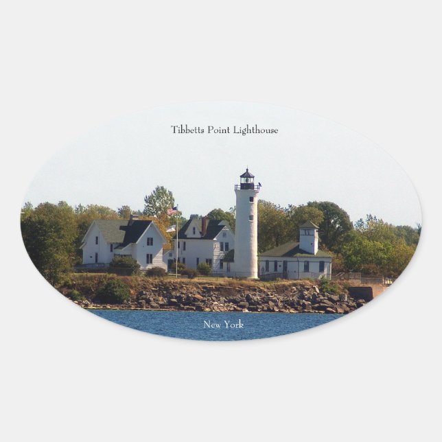 Tibbetts Point Lighthouse Aufkleber (Vorderseite)