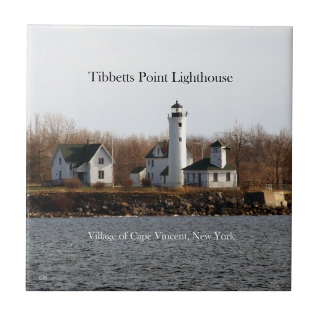 Tibbetts Point Lighthouse Fliesen (Vorderseite)