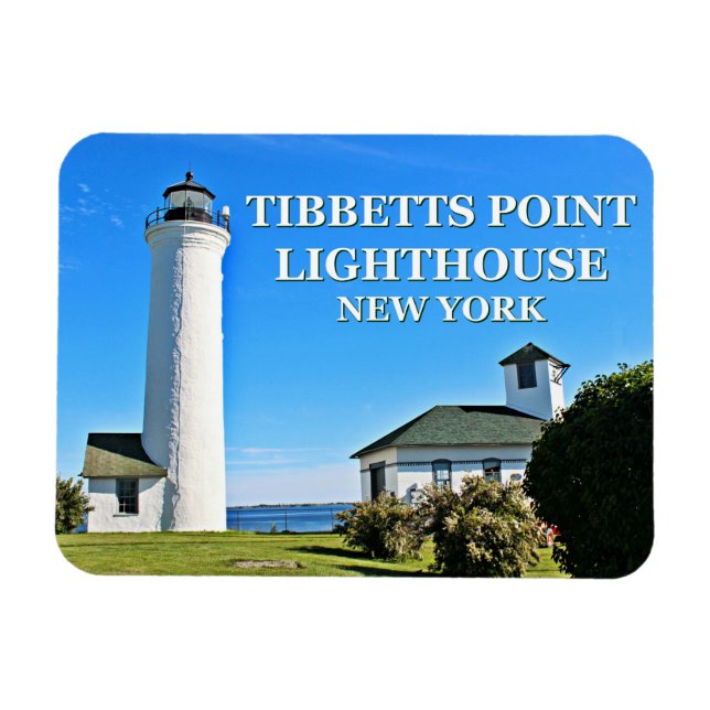 Tibbetts Point Lighthouse, New York Foto Magnet (Horizontal)