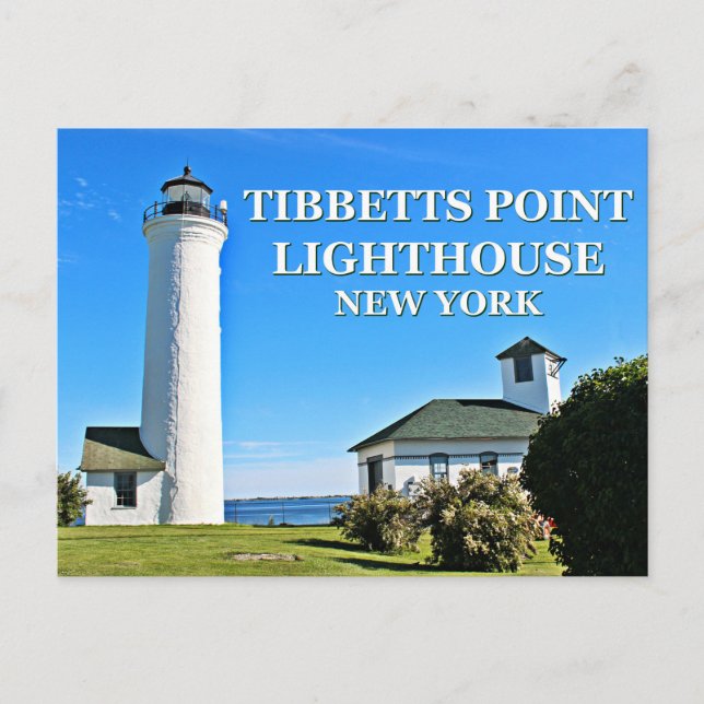 Tibbetts Point Lighthouse, New York Postcard Postkarte (Vorderseite)