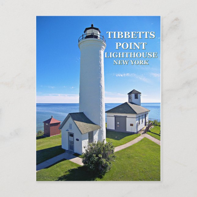 Tibbetts Point Lighthouse, New York Postcard Postkarte (Vorderseite)