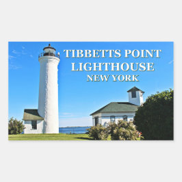Tibbetts Point Lighthouse, New York Rechteckiger Aufkleber