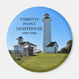 Tibbetts Point Lighthouse, New York Round Magnet