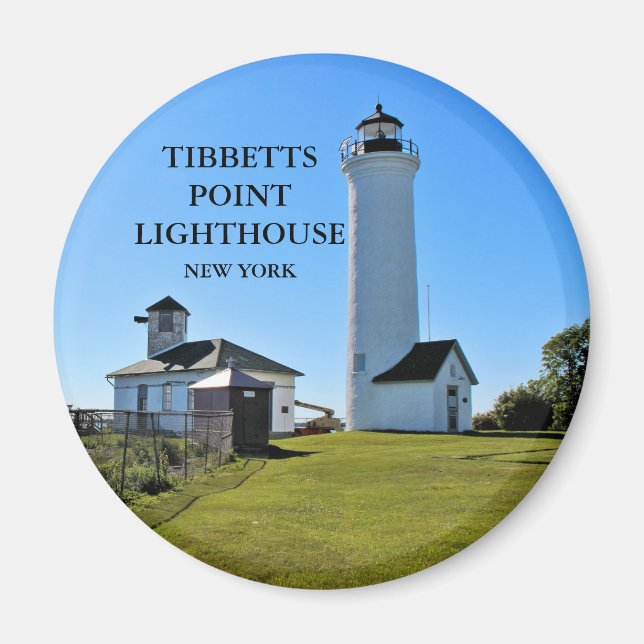 Tibbetts Point Lighthouse, New York Round Magnet (Vorne)